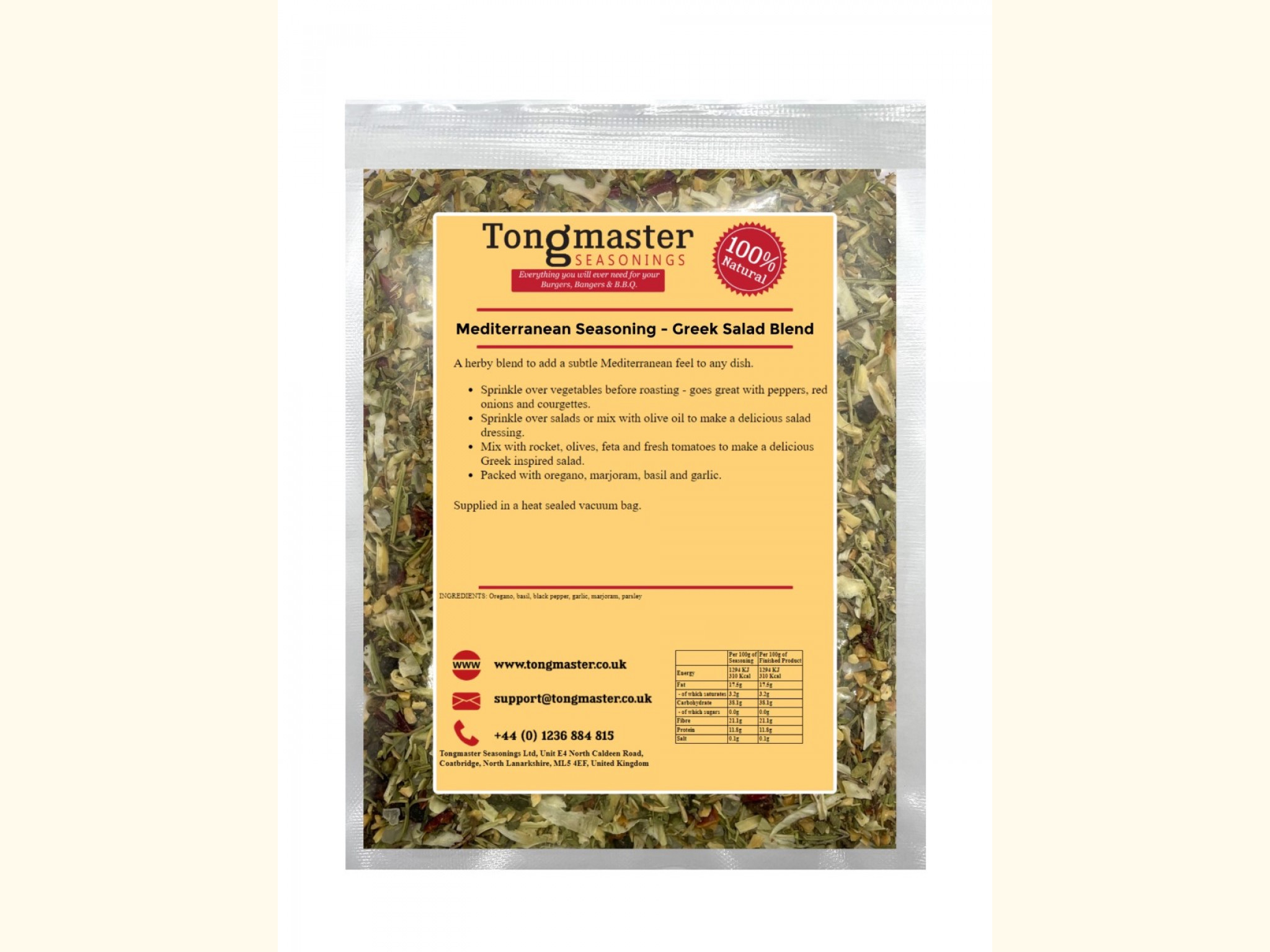 Mediterranean Seasoning Greek Salad Blend 100g